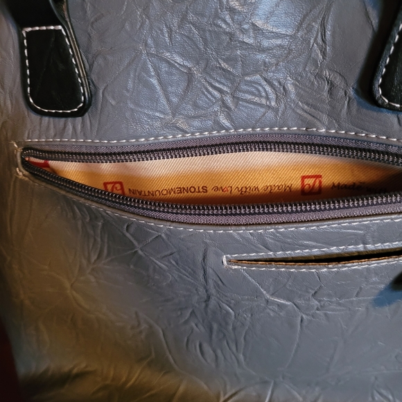 Stone Mountain Shoulder Handbag Gray Black - Picture 4 of 9
